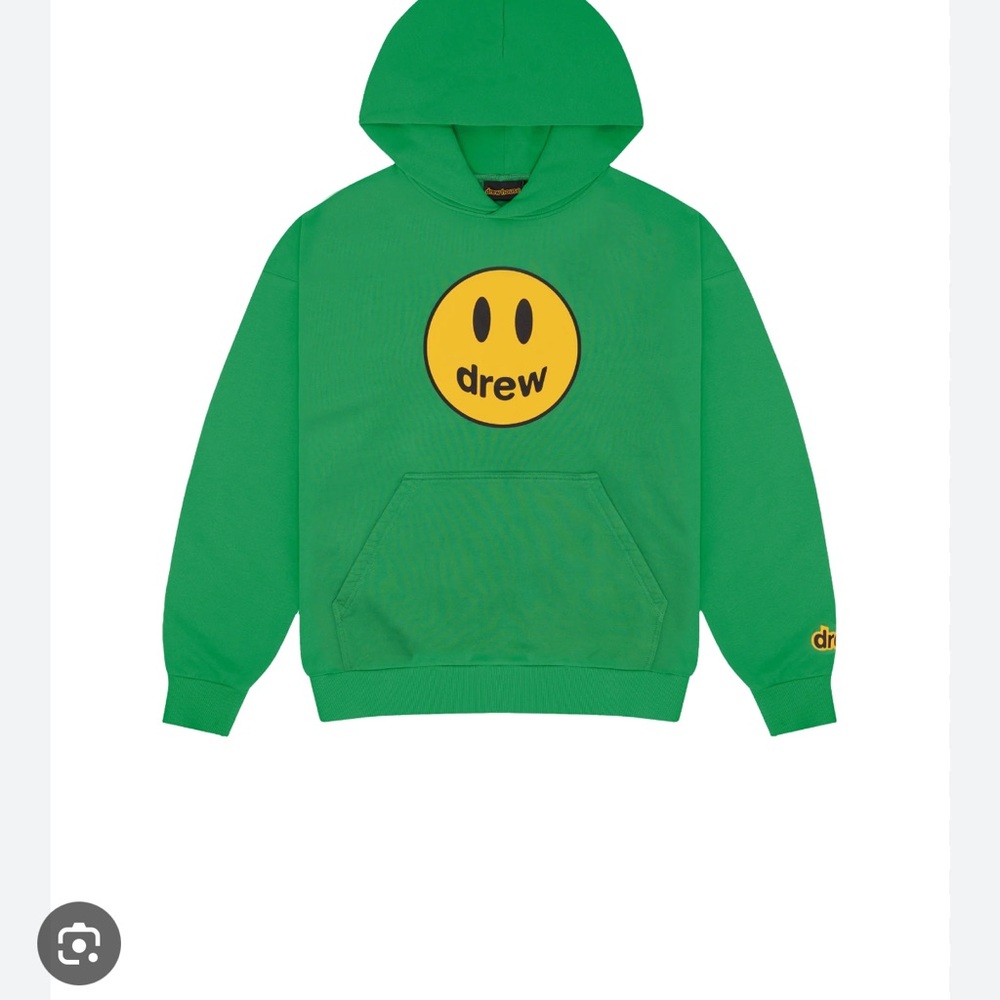 DREW Womens Hoodie in Green with Smiley Face PERFECT CONDITION WORN 2X